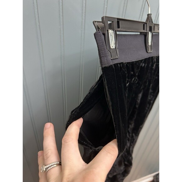 Cinq A Sept Womens Velvet Black Pants Sz Small Joggers Trousers Rayon Silk - Picture 3 of 8